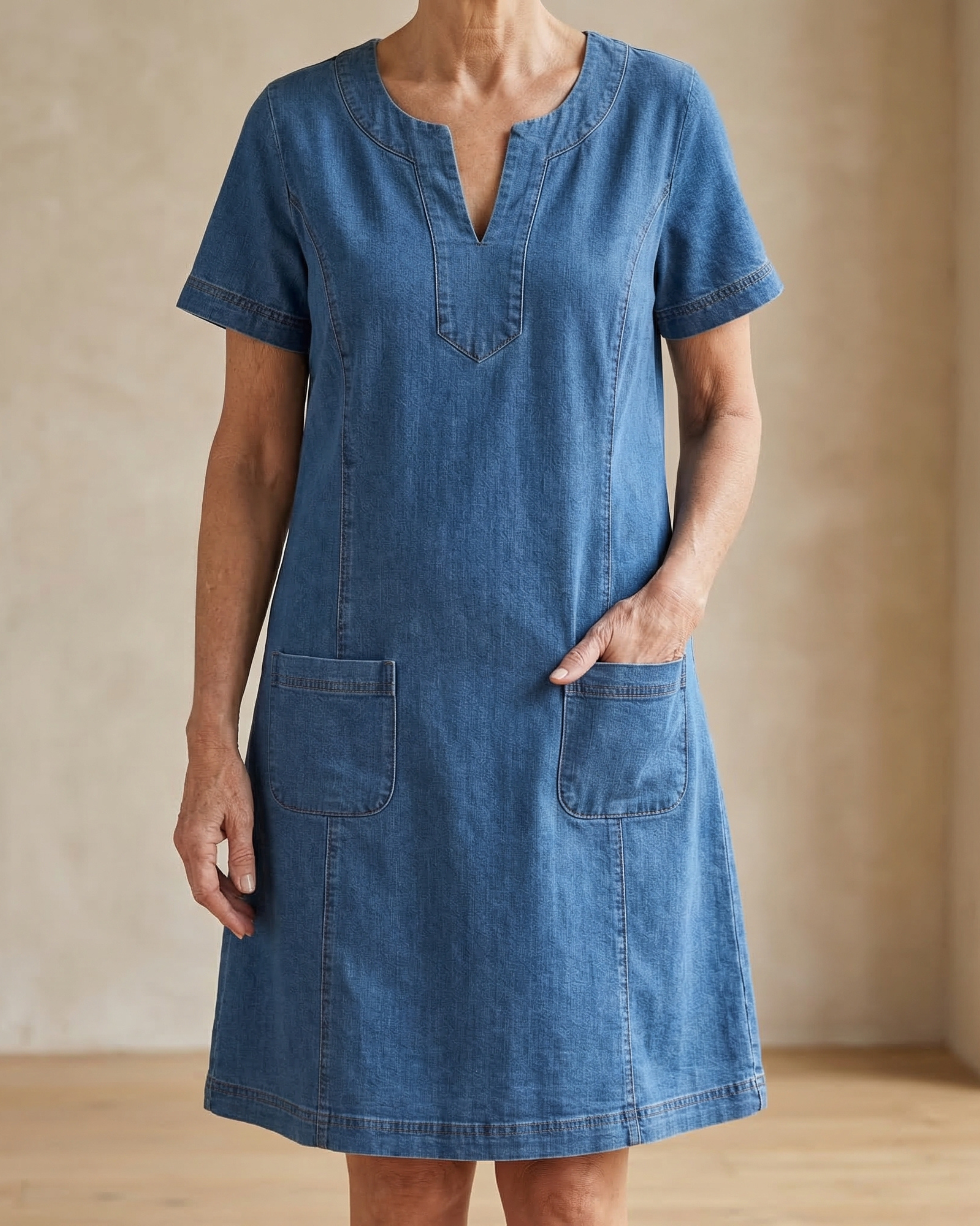 Susan | Flattering Denim Dress