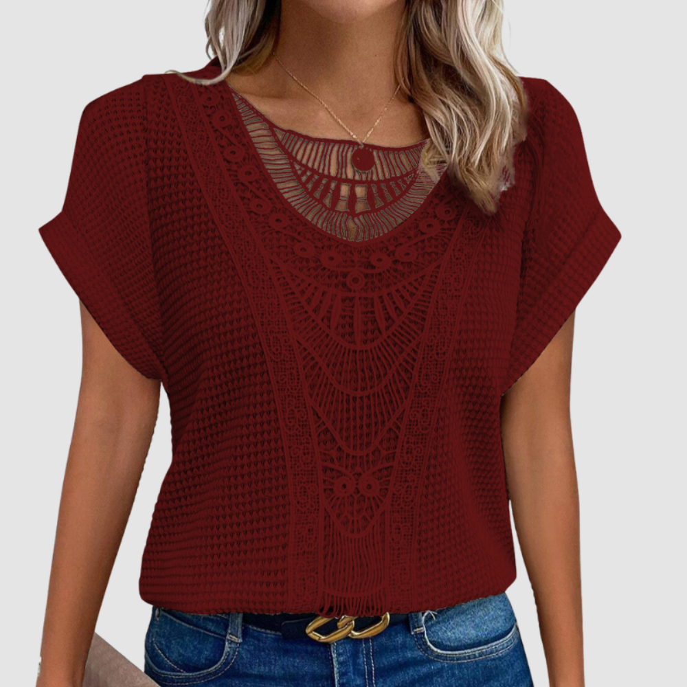 Diane | Lace Detail Everyday Top