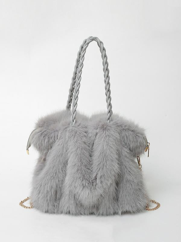 Bethany | Plush Velvet Shoulder Tote