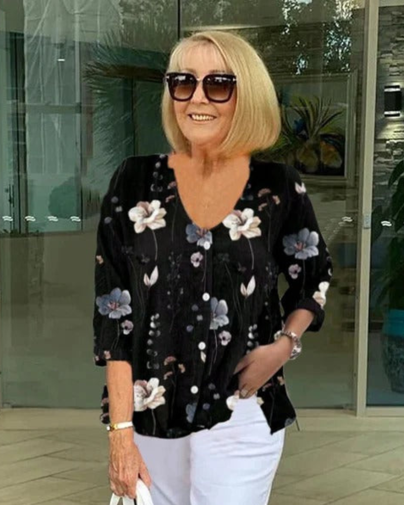 Claire | Elegant Floral Blouse