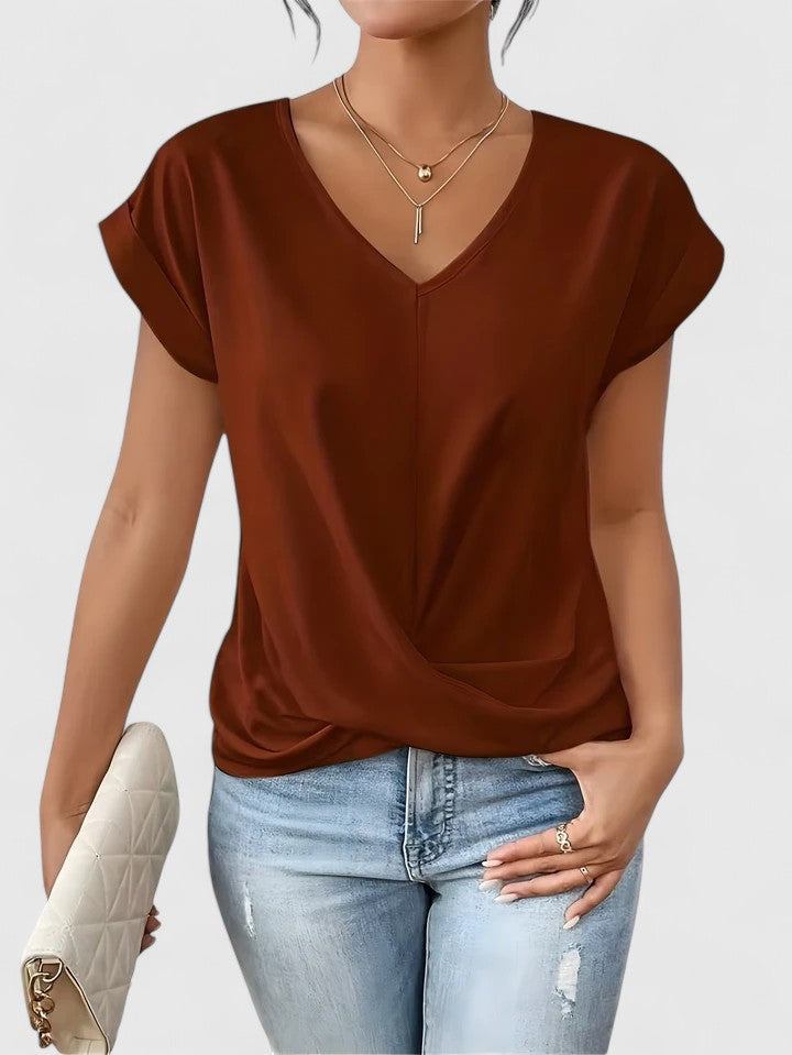 Claire | Elegant V-Neck Top