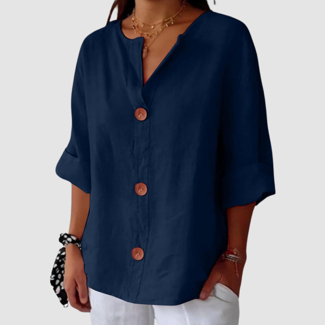 Clara | Effortless Linen Blouse