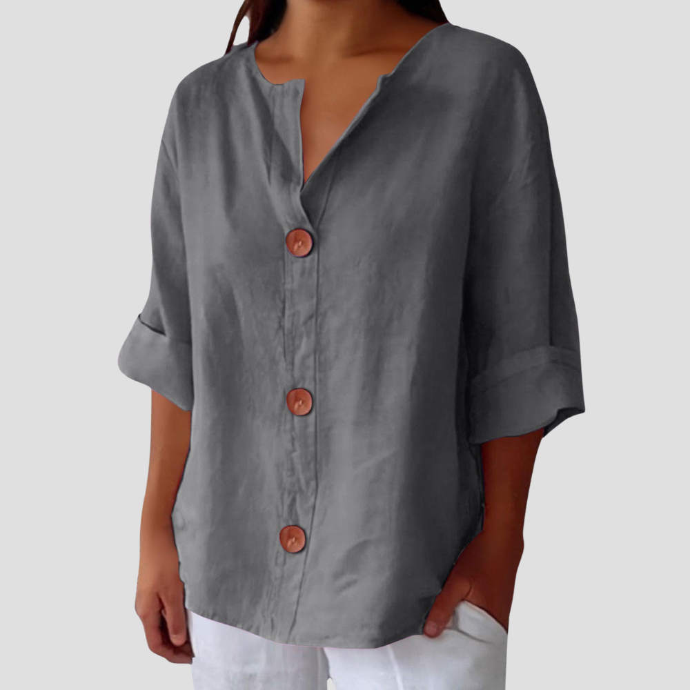 Clara | Effortless Linen Blouse