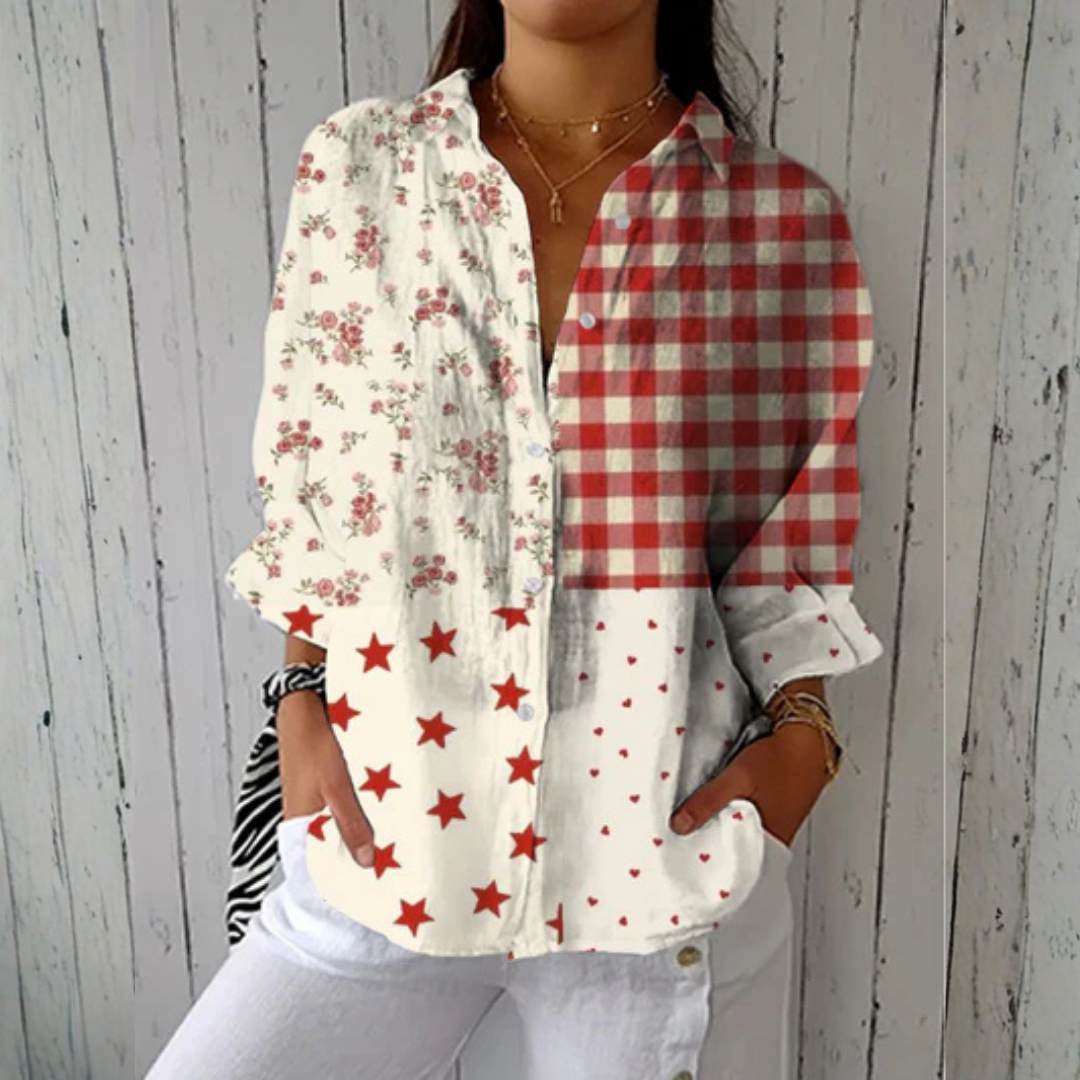 Hannah | Country Patchwork Blouse