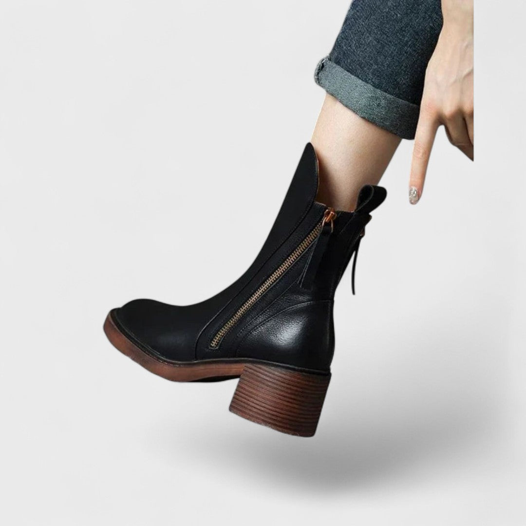 Garciel | Leather Ankle Boots