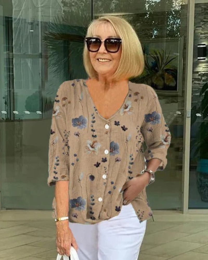 Claire | Elegant Floral Blouse
