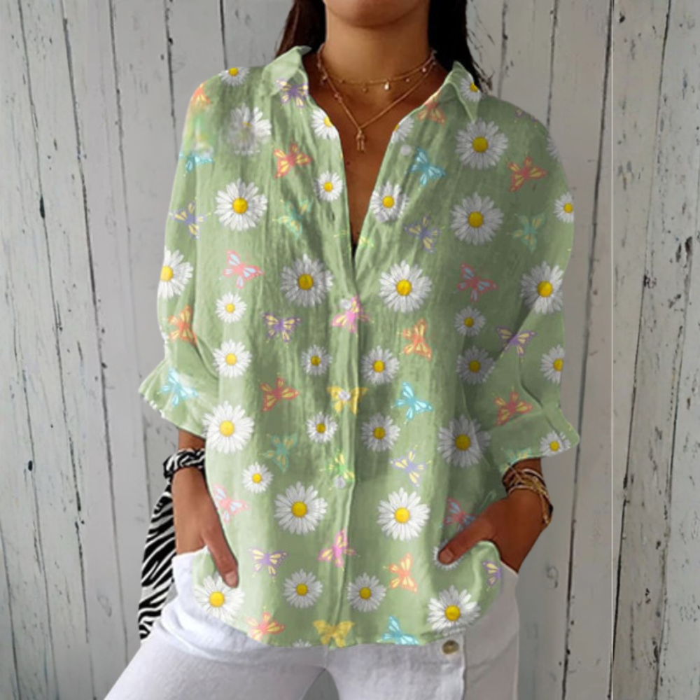 Margaret | Green Nature Blouse