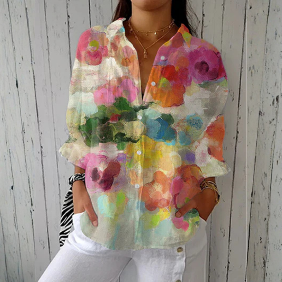 Brittany | Elegant Floral Blouse